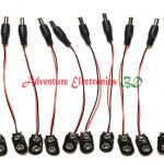 DC Barrel Jack With 9V Battery Clip
