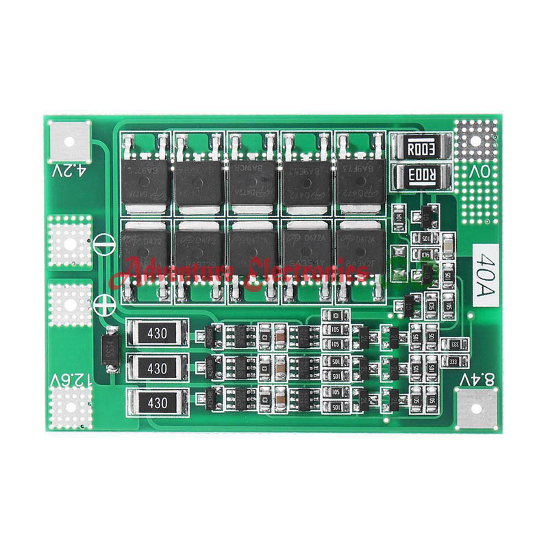 BMS Battery Protection Board 3S 40A 12.6V 18650 Battery