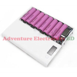 LCD Power Bank Case 8 Battery